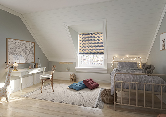 Cloudy Cosmos, Twinkle Grey - Roman Blind - Image 6